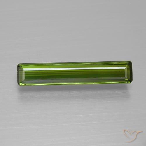 1.45ct Natürlicher tiefgrün Turmalin, Oktagonschliff, VVS-VS, Photo A