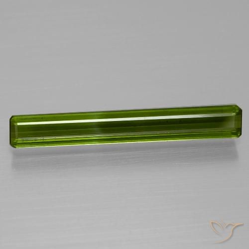 1.56ct Natürlicher tiefgrün Turmalin, Smaragdschliff, VS