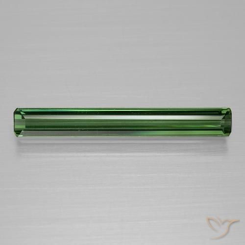 1.29ct Natürlicher Mittelgrün Turmalin, Smaragdschliff, VVS-VS