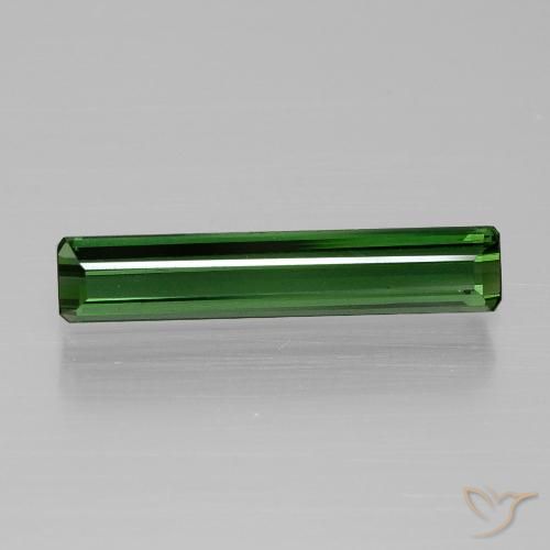 1.56ct Natürlicher tiefgrün Turmalin, Smaragdschliff, VVS-VS