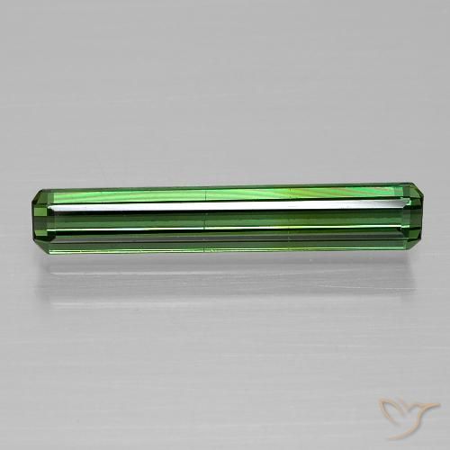 1.13ct Natürlicher Mittel-Dunkelgrün Turmalin, Smaragdschliff, VS