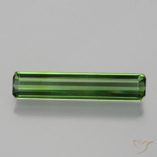 1.36ct Natürlicher dunkelgrün Turmalin, Smaragdschliff, VVS-VS