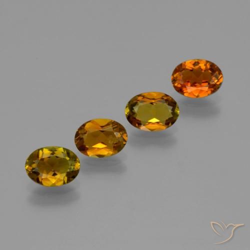2.62 ct natürliche Tiefbraun bis rötlich-golden Turmalin-Edelsteine, Oval, VVS-VS