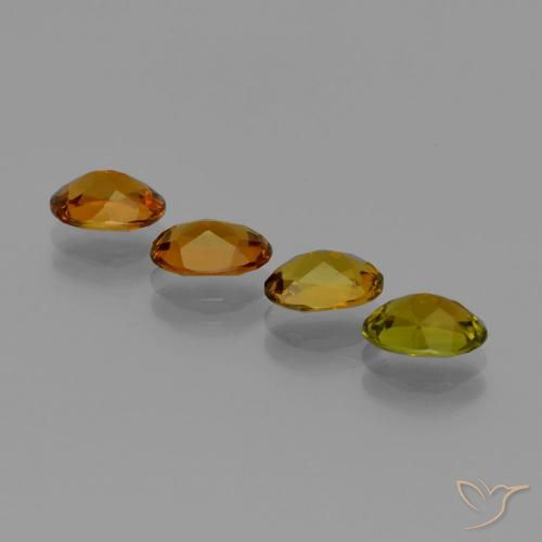 2.62 ct natürliche Tiefbraun bis rötlich-golden Turmalin-Edelsteine, Oval, VVS-VS