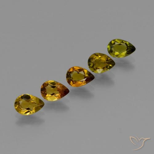 2.50 ct natürliche Warmes Braun Turmalin-Edelsteine, Birnenform, VVS-VS