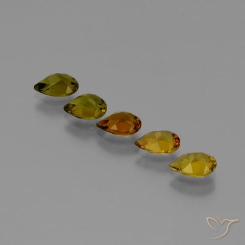2.50 ct natürliche Warmes Braun Turmalin-Edelsteine, Birnenform, VVS-VS