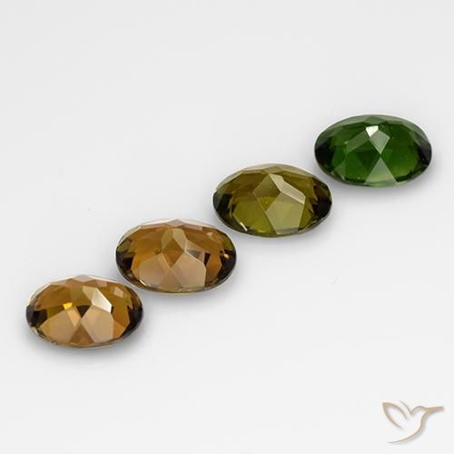 2.74 ct natürliche Mehrfarbig Turmalin-Edelsteine, Oval, VVS-VS