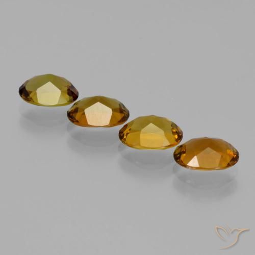 3.43 ct natürliche gold-braun Turmalin-Edelsteine, Oval, VS