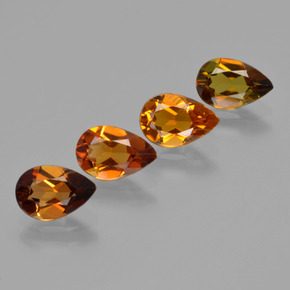 3.08 ct natürliche Mehrfarbig Turmalin-Edelsteine, Birnenform, VS