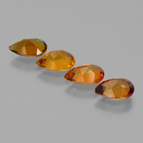 3.08 ct natürliche Mehrfarbig Turmalin-Edelsteine, Birnenform, VS