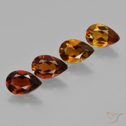 3.45 ct natürliche Warmes Braun Turmalin-Edelsteine, Birnenform, VS
