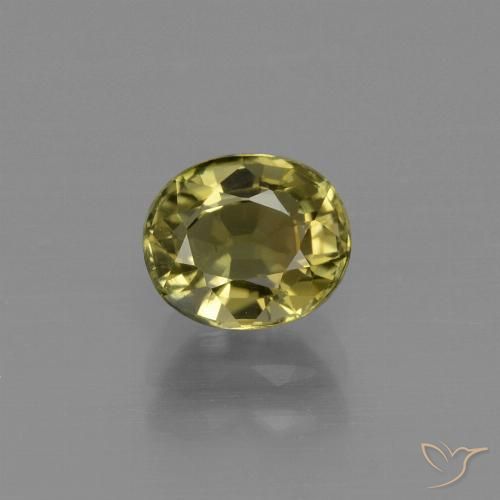 1.03ct Natürlicher bräunlich-grün Turmalin, Oval, VS