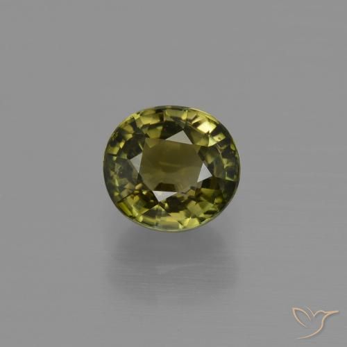 1.09ct Natürlicher bräunlich-grün Turmalin, Oval, VS