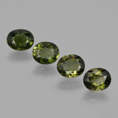 3.44 ct natürliche tiefgrün Turmalin-Edelsteine, Oval Schliff, VVS-VS