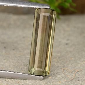 9,17 ctw natürlicher Zweifarbig Turmalin, Smaragdschliff, VS