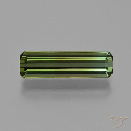 2.70ct Natürlicher tiefgrün Turmalin, Oktagonschliff, VVS-VS, Photo A