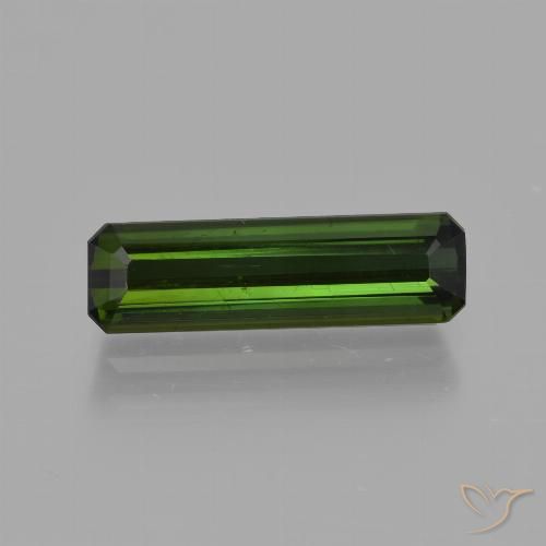 2.02ct Natürlicher tiefgrün Turmalin, Smaragdschliff, VS