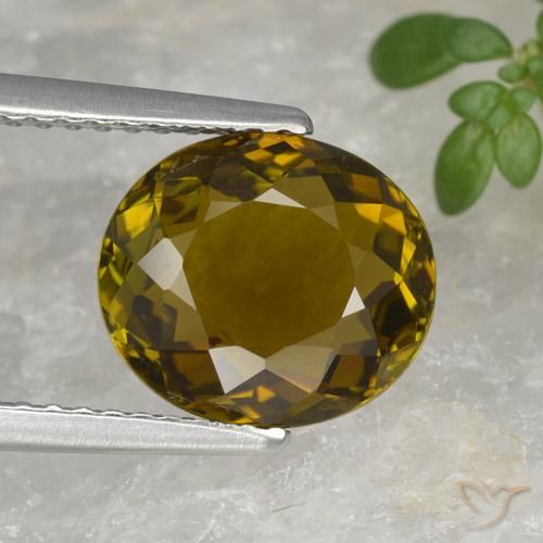 2.72ct Natürlicher gold-braun Turmalin, Oval, VVS