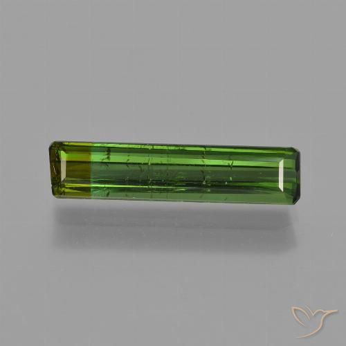 1.52ct Natürlicher Erdiges Grün Turmalin, Smaragdschliff, VS-SI