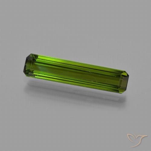 1.58ct Natürlicher Erdiges Grün Turmalin, Smaragdschliff, VS