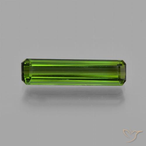 1.54ct Natürlicher Waldgrün Turmalin, Oktagonschliff, VS, Photo A