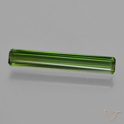 1.11ct Natürlicher Erdiges Grün Turmalin, Smaragdschliff, VS