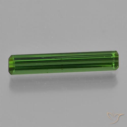 1.08ct Natürlicher Mittelgrün Turmalin, Smaragdschliff, VVS-VS