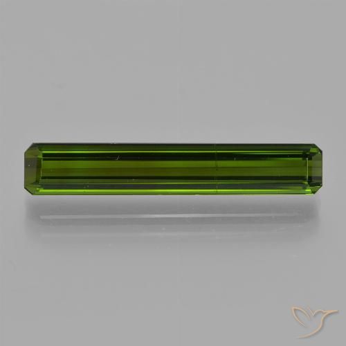 3.24ct Natürlicher Tiefes Waldgrün Turmalin, Smaragdschliff, VS