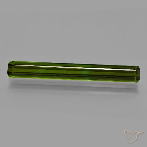 3.19ct Natürlicher tiefgrün Turmalin, Smaragdschliff, VS
