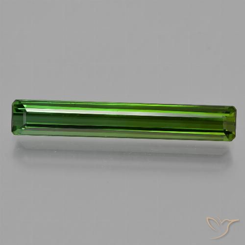 2.60ct Natürlicher dunkelgrün Turmalin, Oktagonschliff, VS, Photo A