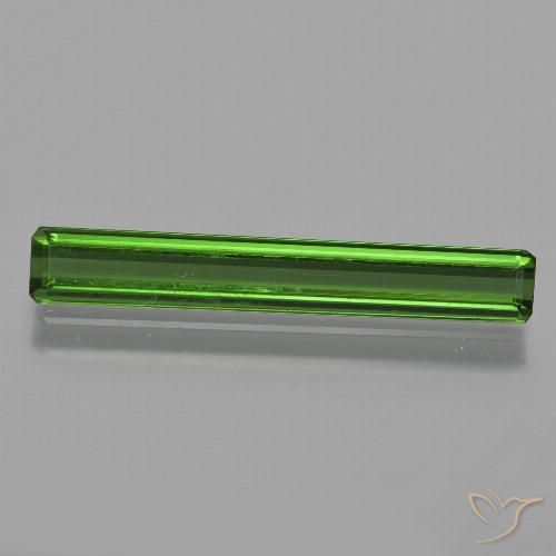 2.01ct Natürlicher dunkelgrün Turmalin, Smaragdschliff, VS