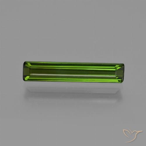 1.32ct Natürlicher Erdiges Grün Turmalin, Smaragdschliff, VS