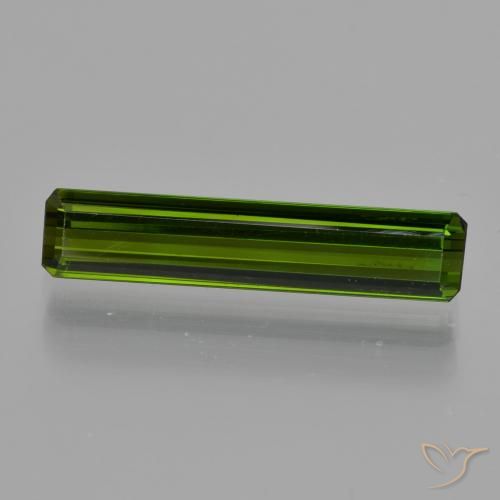 1.84ct Natürlicher dunkelgrün Turmalin, Smaragdschliff, VS