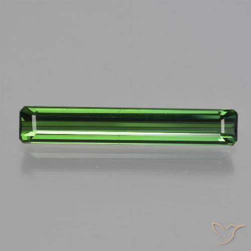 1.67ct Natürlicher Mittelgrün Turmalin, Smaragdschliff, VVS-VS
