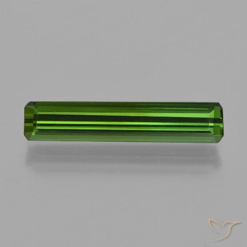 1.45ct Natürlicher Erdiges Grün Turmalin, Smaragdschliff, VVS-VS
