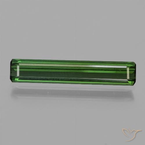 1.43ct Natürlicher Mittelgrün Turmalin, Smaragdschliff, VVS-VS