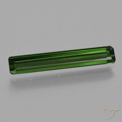 1.47ct Natürlicher Waldgrün Turmalin, Smaragdschliff, VVS-VS