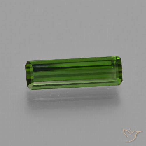 1.44ct Natürlicher Erdiges Grün Turmalin, Smaragdschliff, VVS-VS