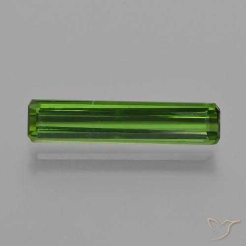 1.58ct Natürlicher tiefgrün Turmalin, Smaragdschliff, VVS-VS