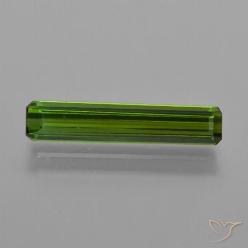 1.44ct Natürlicher Erdiges Grün Turmalin, Smaragdschliff, VS