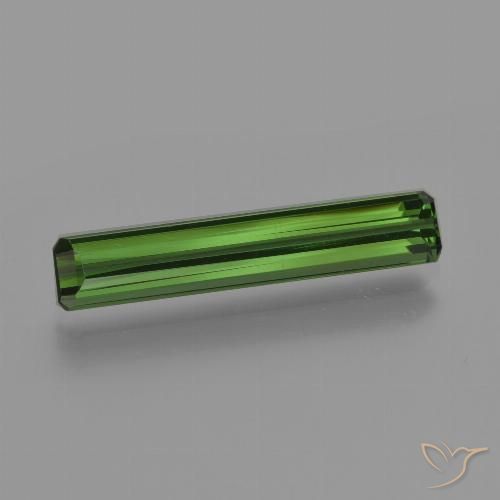 1.51ct Natürlicher dunkelgrün Turmalin, Smaragdschliff, VVS-VS
