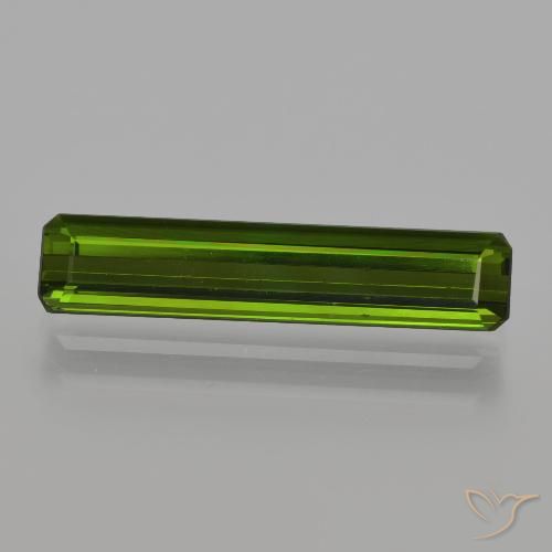1.94ct Natürlicher Erdiges Grün Turmalin, Smaragdschliff, VS