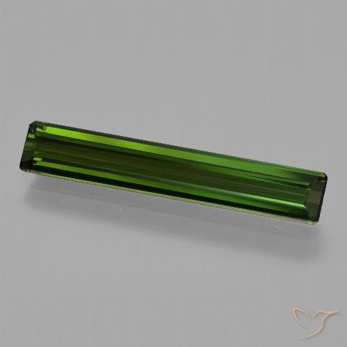 1.91ct Natürlicher dunkelgrün Turmalin, Smaragdschliff, VVS-VS