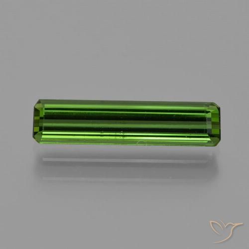 1.13ct Natürlicher dunkelgrün Turmalin, Smaragdschliff, VVS-VS
