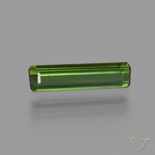 0.99ct Natürlicher Erdiges Grün Turmalin, Smaragdschliff, VVS-VS