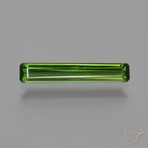 0.96ct Natürlicher Mittelgrün Turmalin, Smaragdschliff, VS