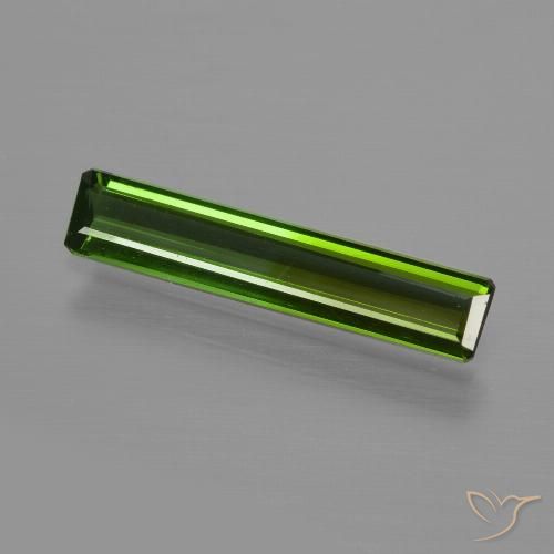 0.99ct Natürlicher Erdiges Grün Turmalin, Smaragdschliff, VS