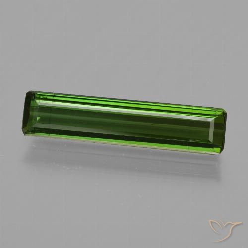 1.33ct Natürlicher tiefgrün Turmalin, Smaragdschliff, VS