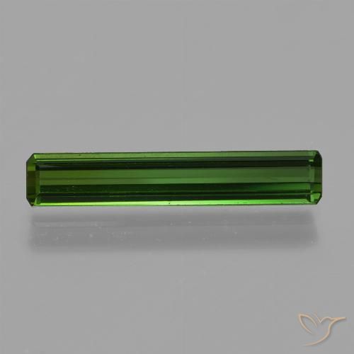 1.33ct Natürlicher tiefgrün Turmalin, Smaragdschliff, VVS-VS