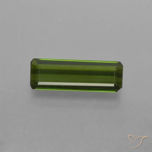 0.92ct Natürlicher Waldgrün Turmalin, Smaragdschliff, VS